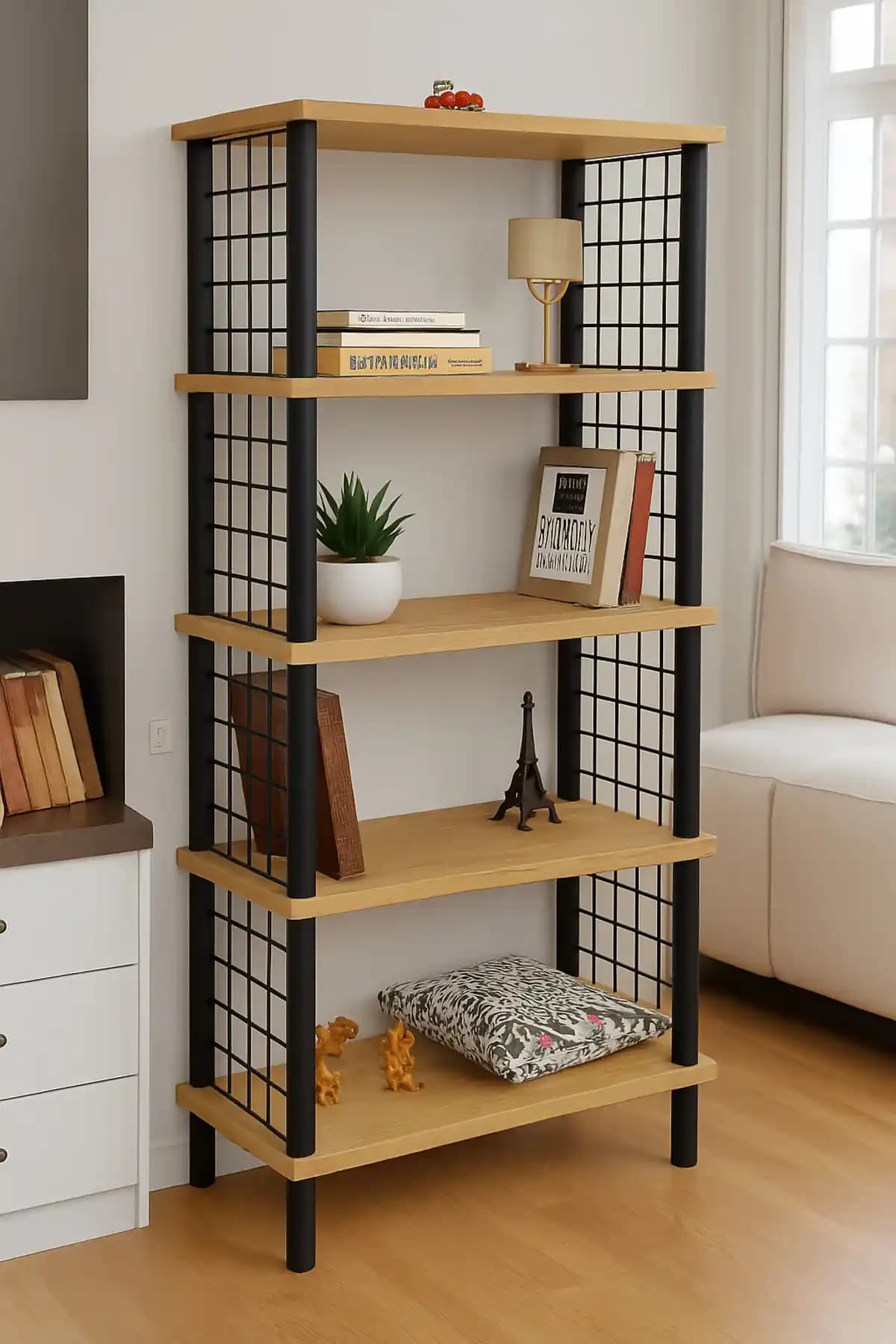 PEKA Kitaplık: Modern ve Çok Yönlü Depolama Çözümü ile Ev Dekorasyonunuza Şıklık Katın