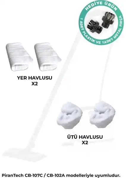 Pirantech CB-107C Buharlı Temizlik Makinesi Yedek Aparat ve Aksesuar Seti İncelemesi