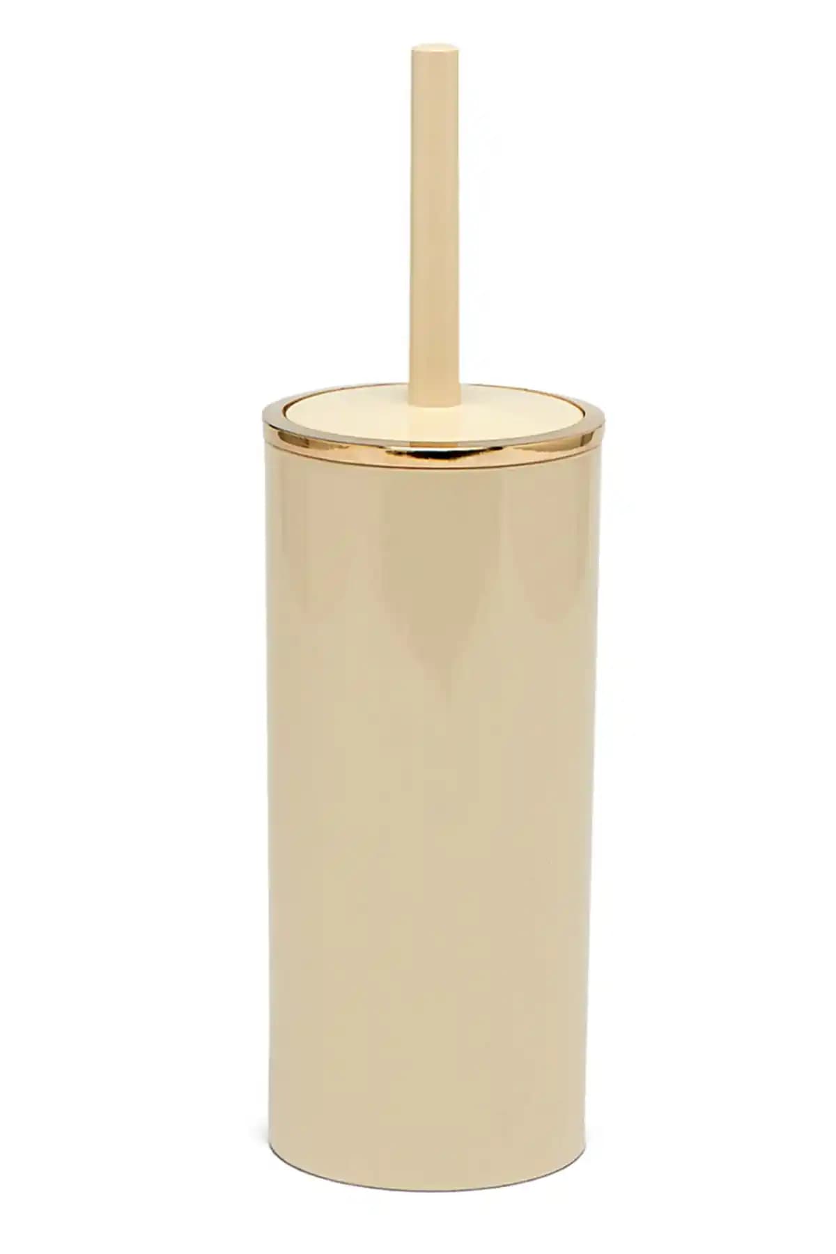 Prima Nova Lenox Tuvalet Fırçası Bej ve Altın Detaylar ile Şık ve Kullanışlı Tasarım
