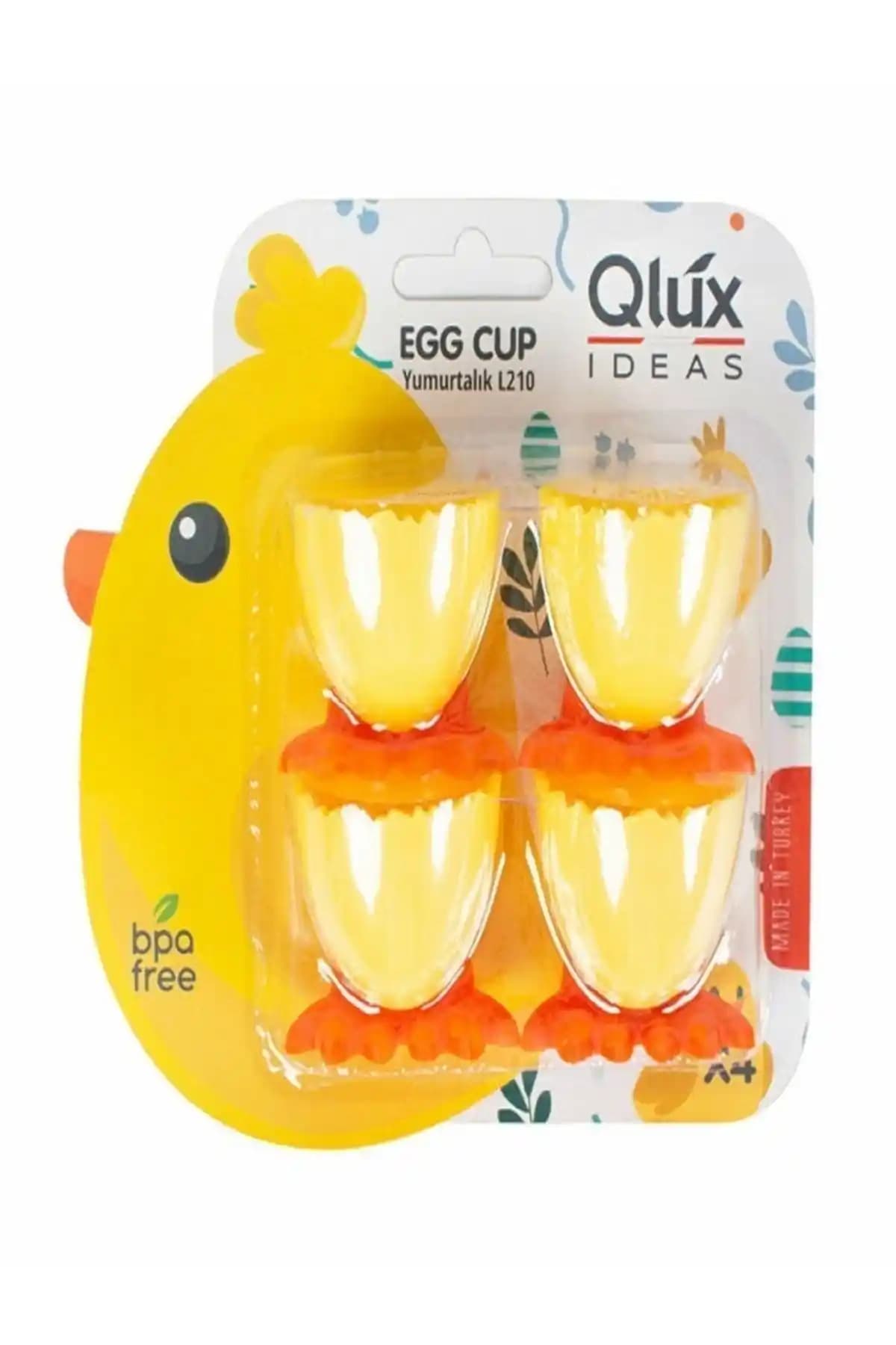 Qlüx Ideas Yumurtalık Civciv 4 Lü: Dayanıklı ve Pratik Mutfak Saklama Çözümü