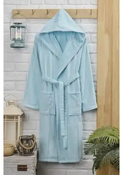 Rasersa Pamuklu Kadife Kapüşonlu Unisex Bornoz: Konfor ve Şıklık Sunan Yüksek Kaliteli Tasarım