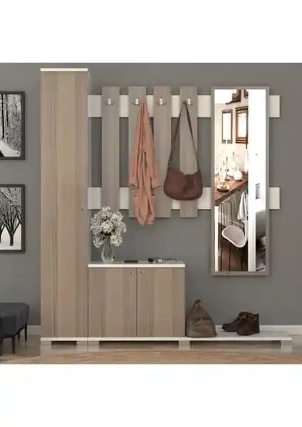 Remaks Akasya Vestiyer Portmanto Takımı Cordoba Modern ve Sağlıklı Depolama Çözümü