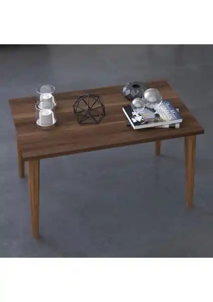 Remaks Retro Orta Sehpa Ceviz Renkli Modern ve Şık Tasarımıyla Ev Dekorasyonunu Tamamlar