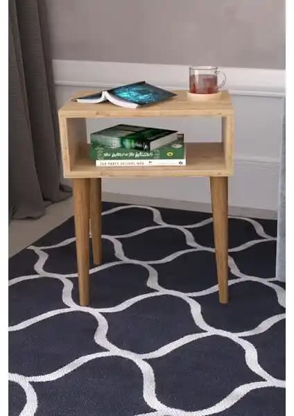 Remaks Retro Yan Sehpa Meşe - Modern ve Şık Tasarım ile Dayanıklı Mobilya Parçası