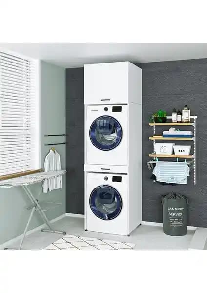 Roomart Çamaşır ve Kurutma Makinesi Dolabı Modern ve Dayanıklı Tasarım Özellikleri