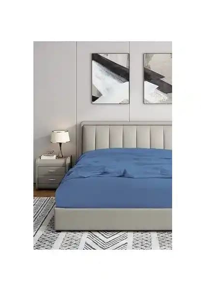 Soley %100 Doğal Pamuklu Çift Kişilik Lastikli Çarşaf Yatak Konforunu Artırır