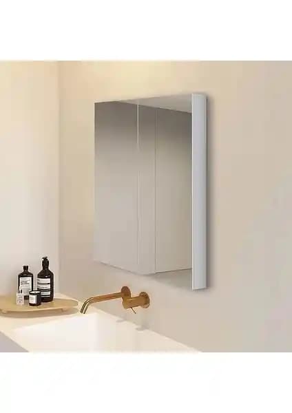 STİLL Mobilya Çift Kapaklı Aynalı Banyo Dolabı Modern ve Dayanıklı Tasarım