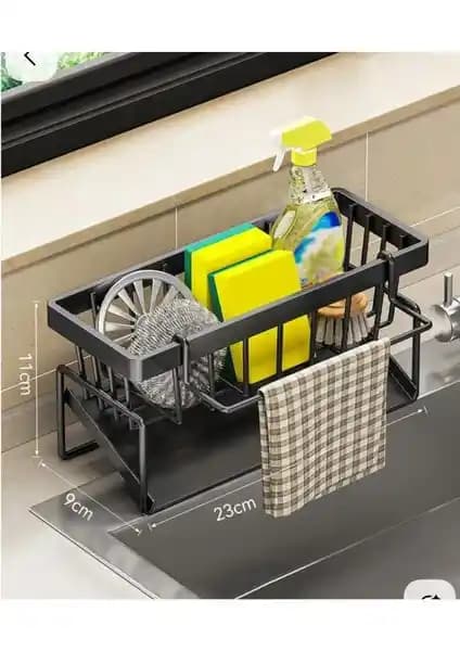 Suntel Tezgah Üstü Sıvı Sabunluk ve Süngerlik Organizer ile Mutfakta Düzen ve Estetik