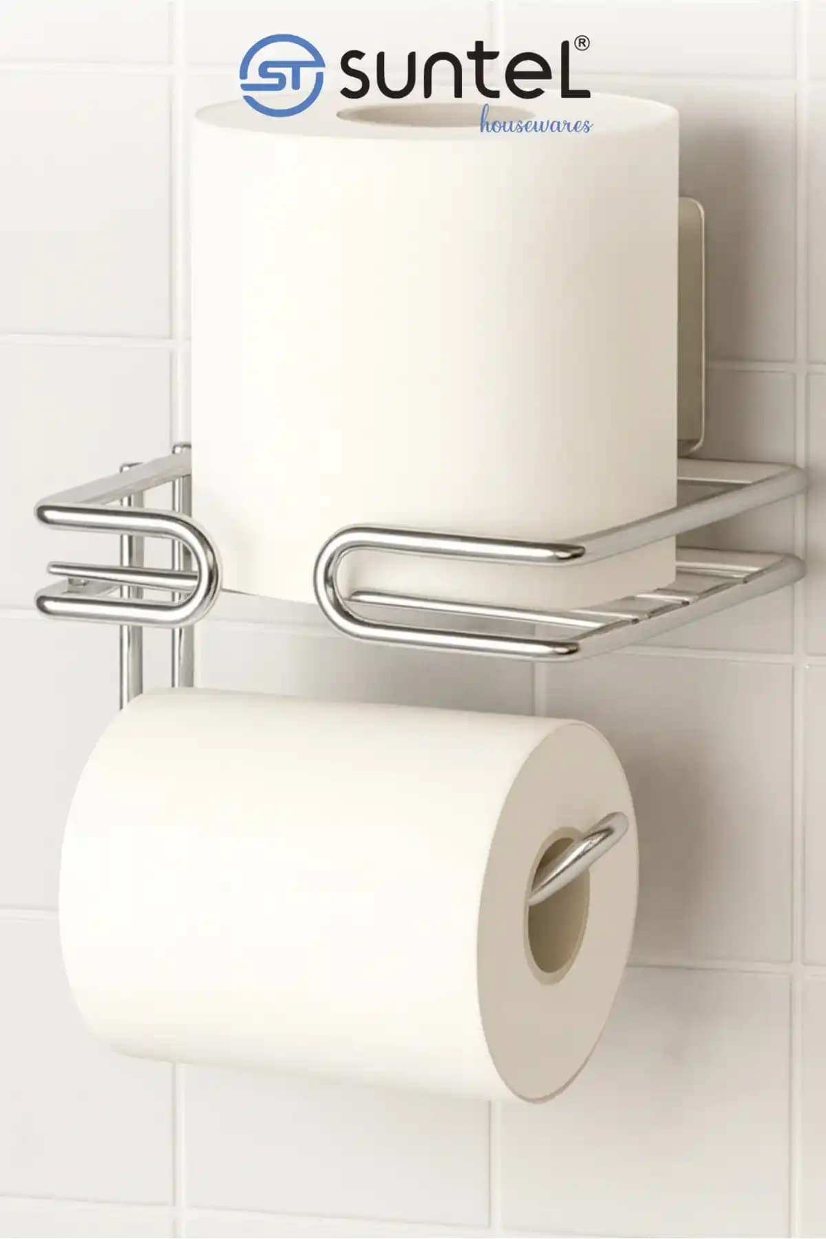 SUNTEL Yapışkanlı Tuvalet Kağıtlığı: Dayanıklı ve Estetik Banyo Aksesuarı Tanıtımı