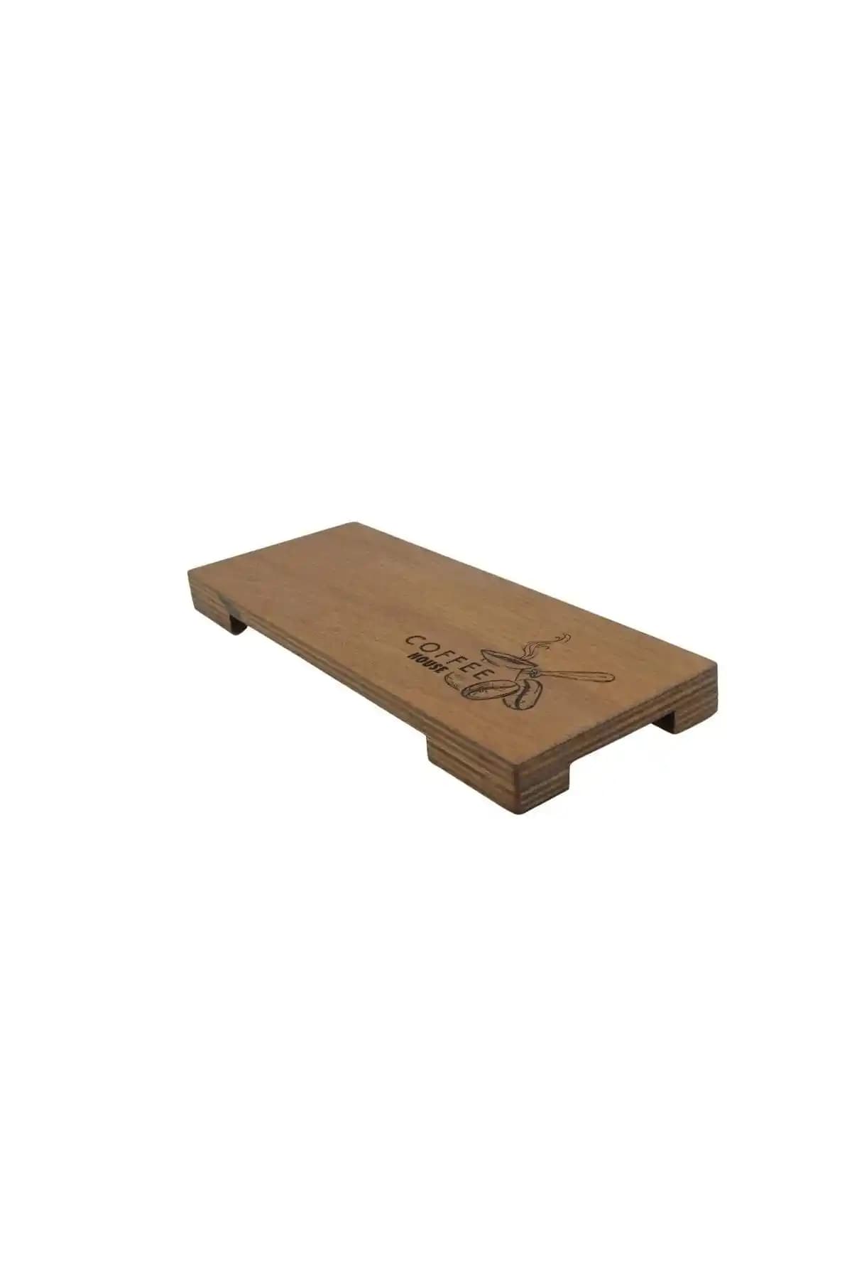 T Tun's Woods Ahşap Türk Kahvesi Sunum Tablası Estetik ve Dayanıklı Tasarım