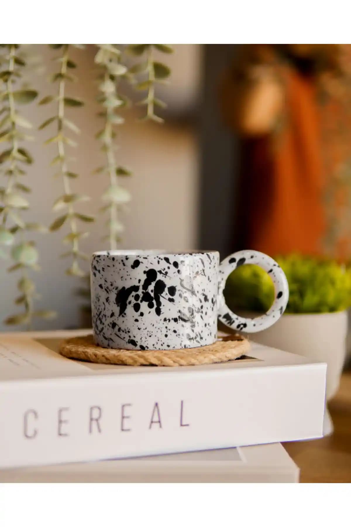 Terraco El Yapımı Seramik Splash Püskürtme Kupa - Modern ve Dayanıklı Tasarım