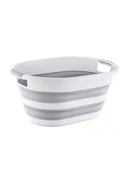 Tuğra Home Avm Katlanabilir Silikon Çamaşır Sepeti: Çok Amaçlı ve Pratik Kullanım İçin Uygun