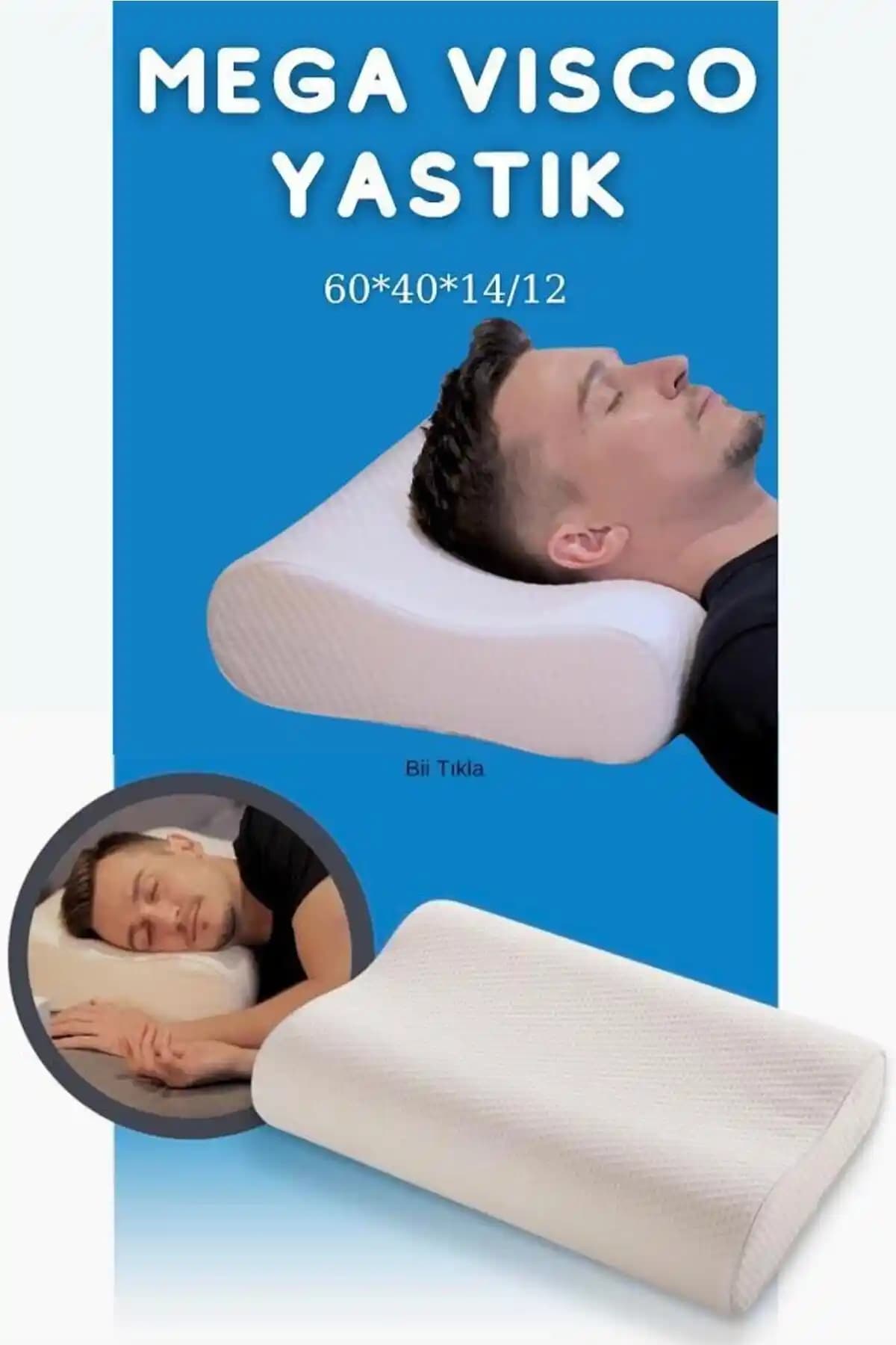 Viscomina Ortopedik Çift Boyun Destekli Visco Yastık ile Sağlıklı ve Konforlu Uyku Deneyimi