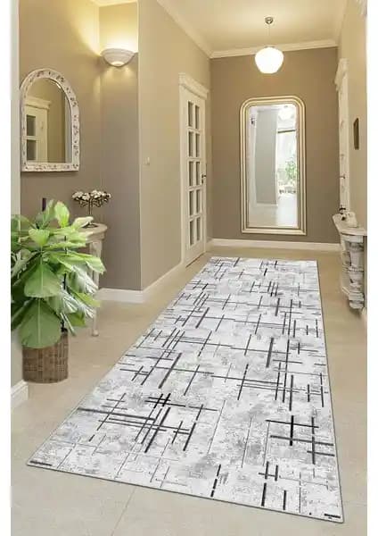 West Home Makinede Yıkanabilir Kaymaz Taban Modern Halı Ev Dekorasyonuna Şıklık Katar