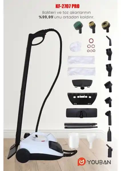 Youban KF2707 PRO Çok Fonksiyonlu Buharlı Temizlik Makinesi Özellikleri ve Kullanım Avantajları