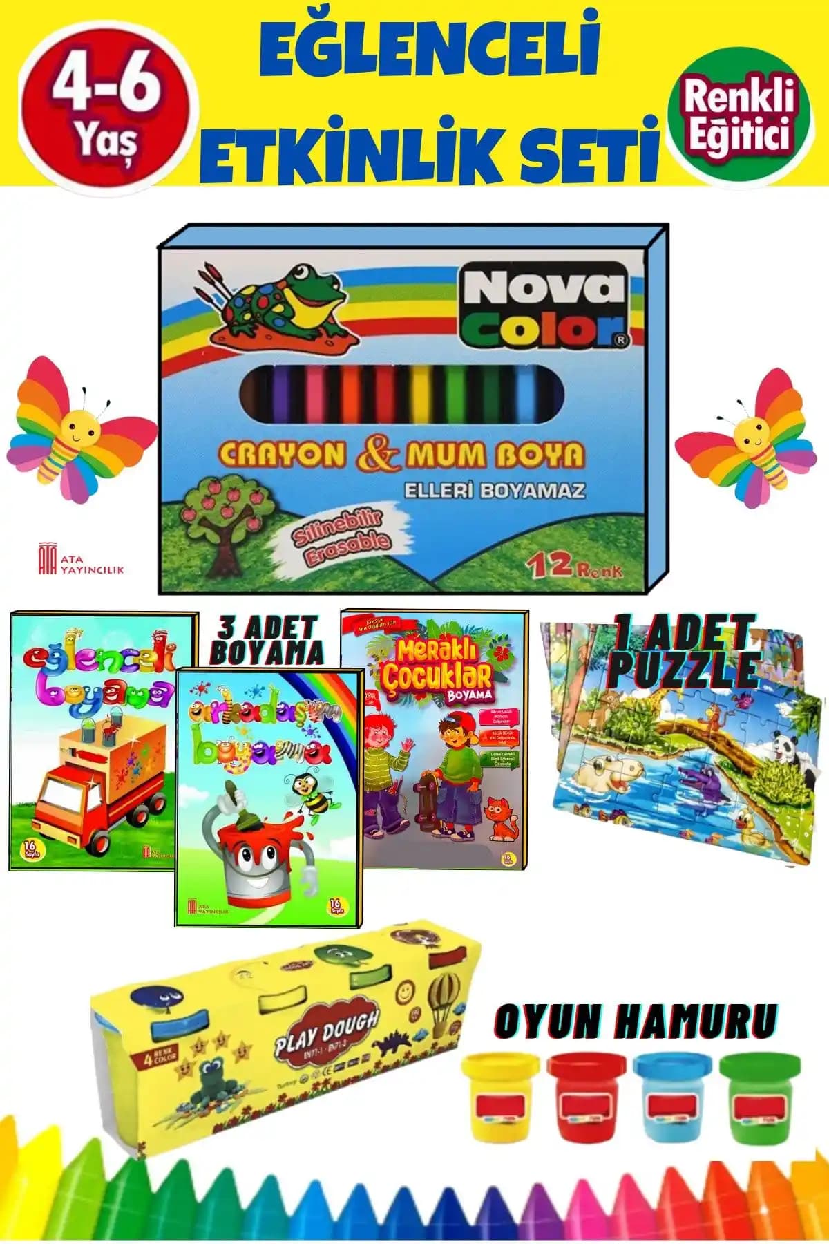 Ata Yayıncılık Boyama Kitabı ve Etkinlik Setleri Karşılaştırması 2024