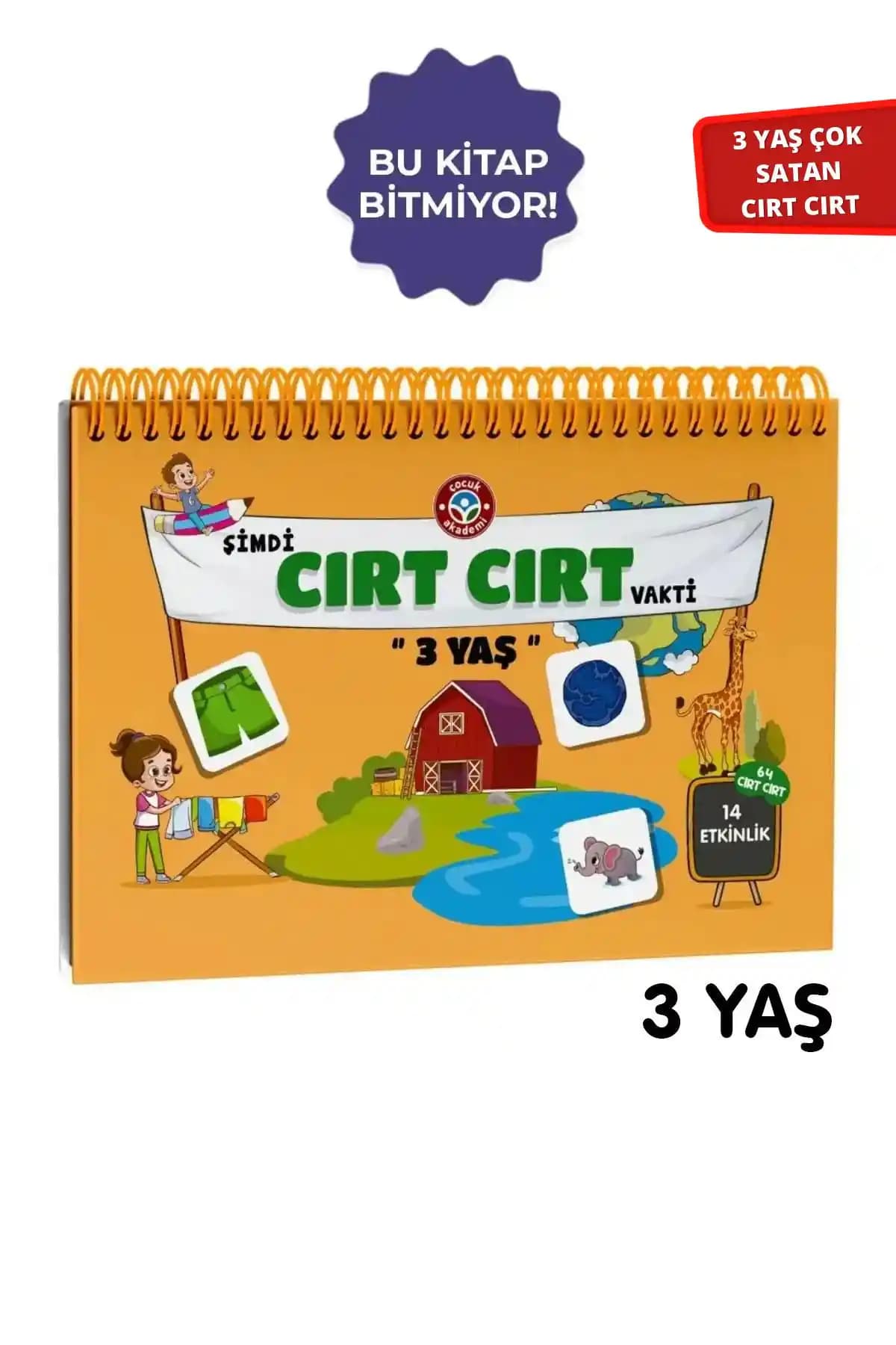 Çocuk Akademi 3 Yaş Cırt Cırtlı ve Konuşma Vakti Kitaplarının Karşılaştırması