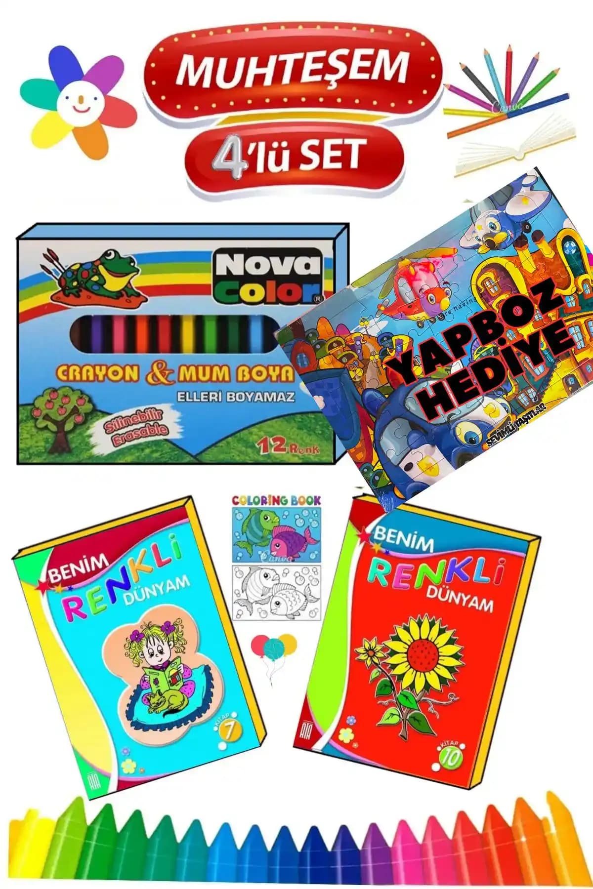 Çocuklar için Boyama Kitabı Setleri Karşılaştırması: Yaratıcılığı Destekleyen En İyi Seçenekler