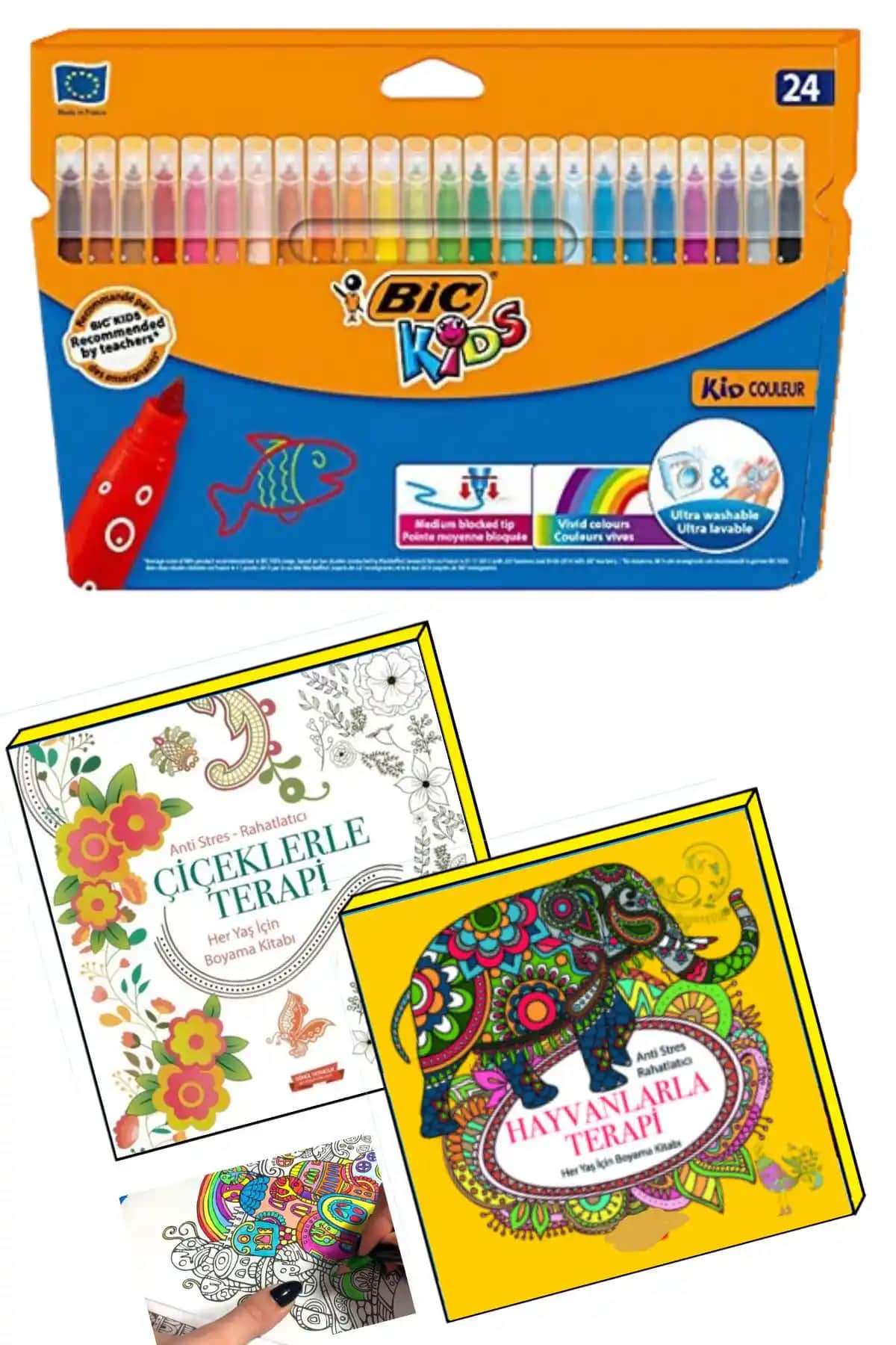 Gönül Yayıncılık Mandala Büyükler İçin Boyama Setleri ve Terapi Kitapları