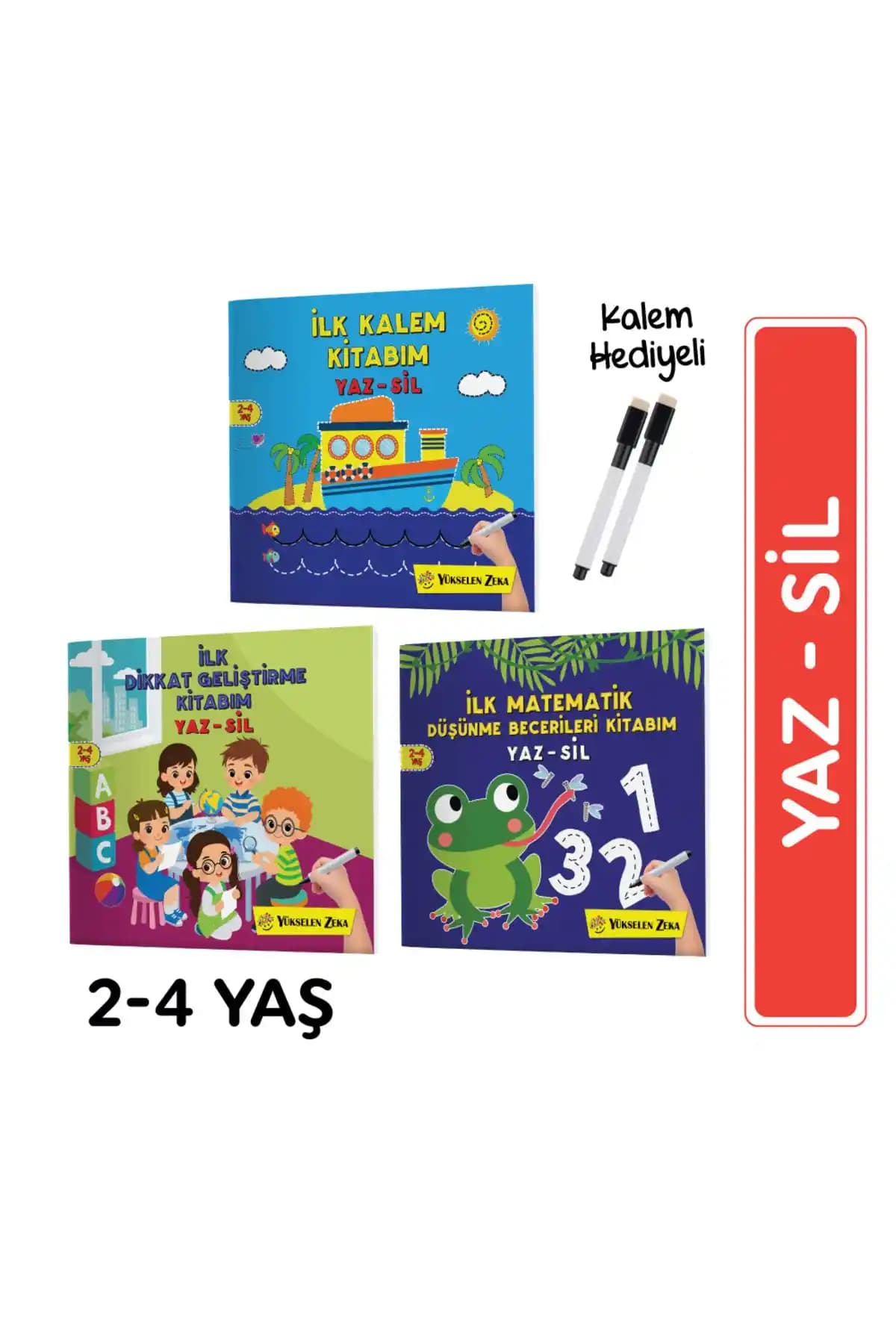 Yükselen Zeka Yayınları'nın Mucit Karınca Yaz Sil Serisi Çocuklar İçin Eğitici ve Eğlenceli Setler