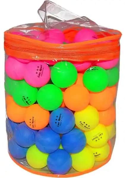 Avessa Renkli Pinpon Topu 100 Adet Çantalı Spor ve Eğlence İçin Uygun Ürün