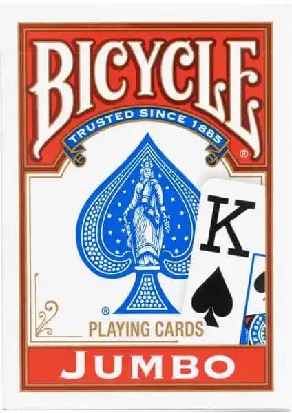 Bicycle Rider Back International Jumbo Index ve Swisscard Oyun Kartları Karşılaştırması