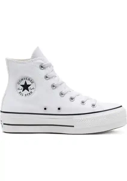 Converse Chuck Taylor Allstar Lift Beyaz Kadın Spor Ayakkabısı Günlük ve Şık Kullanım İçin