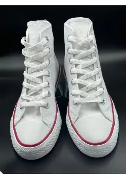 Daphnee Butik Unisex Beyaz Bilekli Uzun Boğazlı Spor Ayakkabı Tasarımı ve Kullanım Avantajları