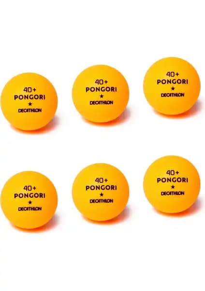 Decathlon Pongori Masa Tenisi Topu 6'lı Paket Yüksek Kalite ve Dayanıklılık
