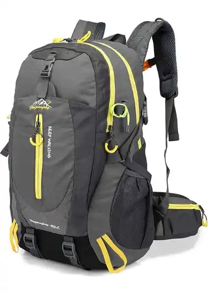 Hwjianfeng 40L Su Dayanıklı Seyahat Sırt Çantası Outdoor ve Günlük Kullanım İçin