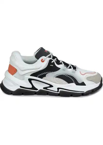 Jump 29096 Beyaz Siyah Kadın Sneaker Günlük Kullanım İçin Konforlu ve Şık Tasarım