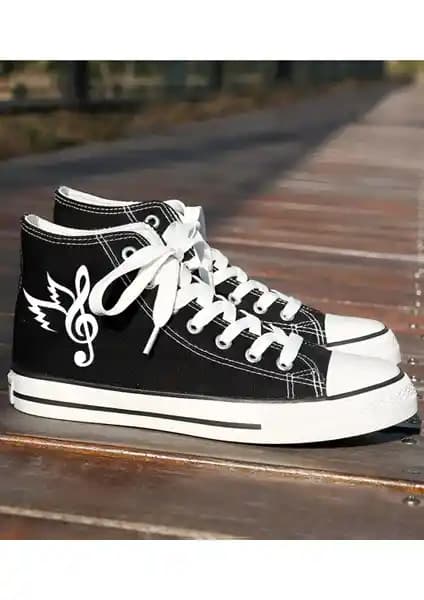 Lideral Unisex Günlük Spor Ayakkabı Siyah Rahat ve Şık Tasarım