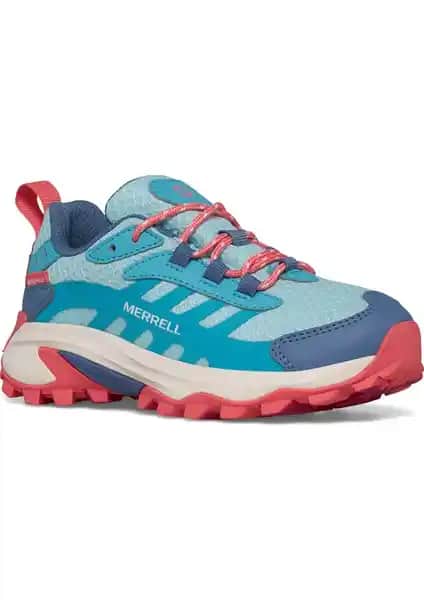 Merrell Moab Speed 2 Low Wtrpf Çocuklar İçin Su Geçirmez Hafif Doğa Yürüyüş Ayakkabısı
