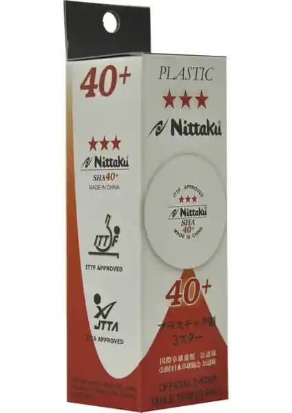Nittaku NB1400 40+ Plastik Masa Tenisi Topu ITTF Onaylı Profesyonel Performans