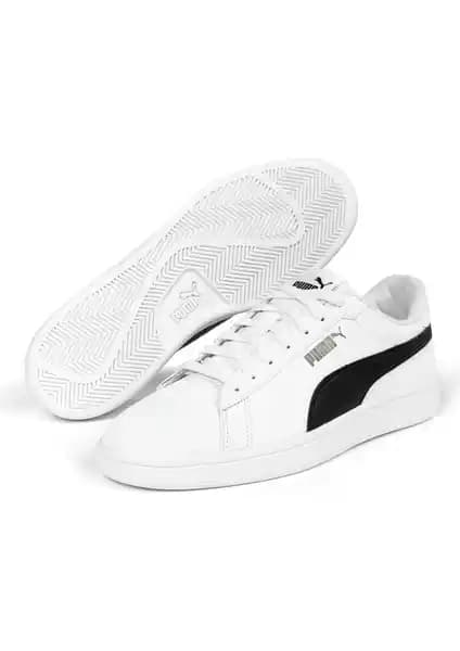 Puma Smash 3.0 Buck Erkek Beyaz Günlük Sneaker Ayakkabı Türkiye Üretimi