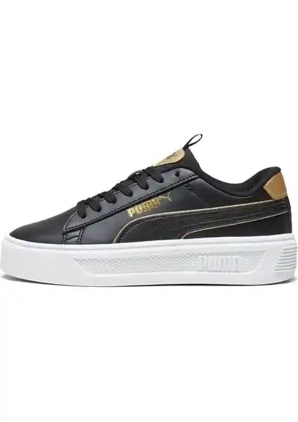 Puma Smash Platform V3 Kadın Siyah Sneaker Günlük Şıklık ve Konfor Sunar
