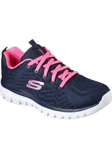 Skechers 12615 NVHP Graceful-Get Connected Kadın Spor Ayakkabısı Modern Tasarım ve Yüksek Konfor Sunar