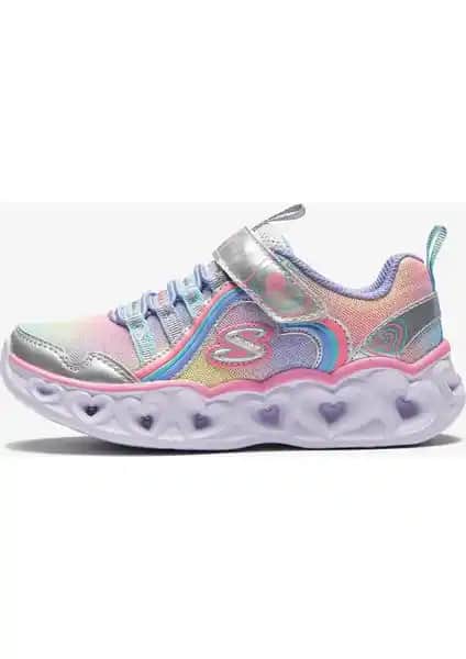 Skechers HEART LIGHTS RAINBOW LUX Çocuk Spor Ayakkabısı Şık ve Eğlenceli Tasarım