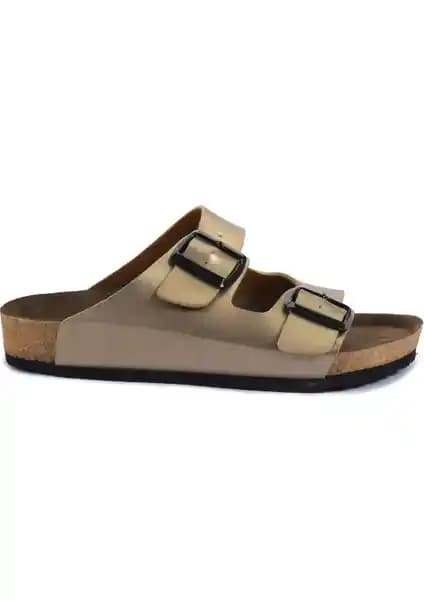 Slazenger LENS Kadın Terlik Altın Rengi Şıklık ve Konfor Bir Arada Sunar