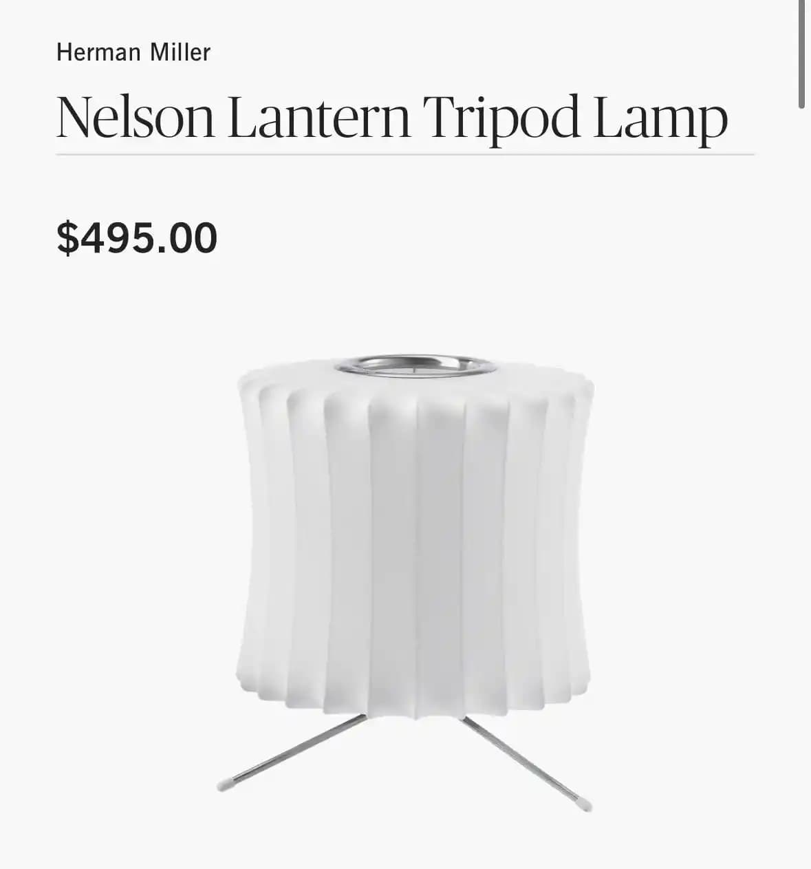 Herman Miller Nelson Tripod Lantern Masa Lambası Benzeri Ürünler ve Güvenlik Protokolleri İncelemesi