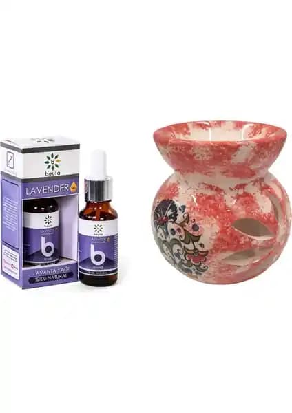 Beuta Lavanta Yağı ve Seramik Buhurdanlık Seti ile Evde Aromatik Deneyim