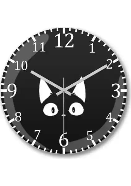 Beyaz Kedi Siyah Kötü Cats Duvar Saati: Şık ve Fonksiyonel İç Mekan Dekorasyonu
