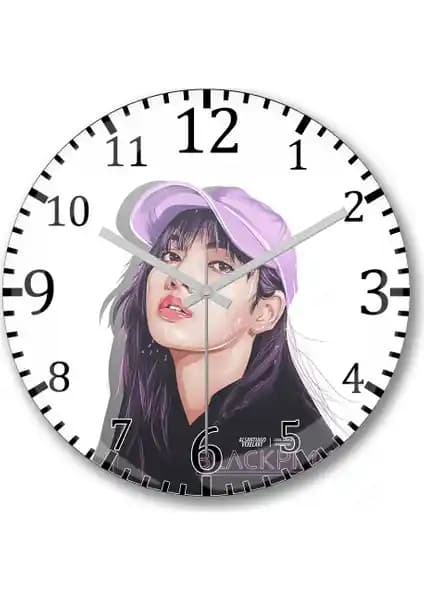 Blackpink Lisa Temalı Duvar Saati: Modern ve Şık Dekoratif Tasarım Özellikleri