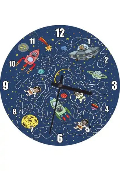 Caka Tablo Cakatablo Astronomik Kediler ve Gökcisimleri Duvar Saati: Estetik ve Fonksiyonellik Bir Arada