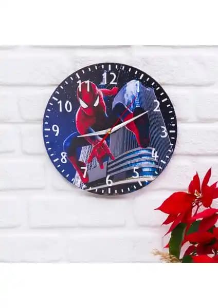 Deep Craft Dekoratif Ahşap Duvar Saati Çocuklar ve Salonlar İçin Şık ve Dayanıklı Tasarım