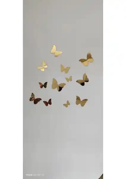 Dekoratif Pleksi Kelebek Aynalı Duvar Süsü ile Mekanlara Şıklık Katın