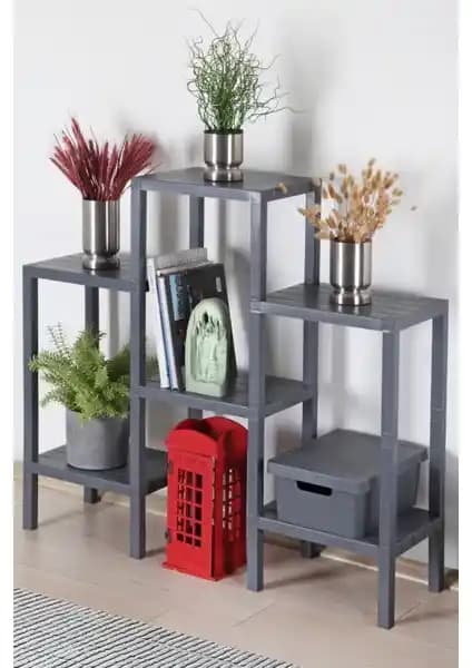 Frapan Home 6 Raflı Plastik Raf Ünitesi: Modern ve Dayanıklı Depolama Çözümü