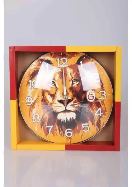 Galatasaray Lisanslı Özel Tasarım Duvar Saati Modern ve Dayanıklı Dekoratif Ürün