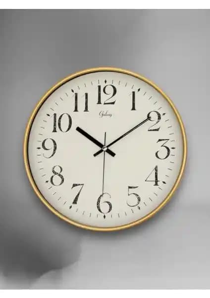Galaxy D-218-A-1 Eskitme Kadran 30 cm Sessiz Akar Duvar Saati Modern ve Şık Tasarım