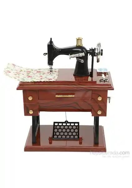 Hediyecizade Dikiş Makinesi Müzik Kutusu: Modern Dekorasyon ve Nostaljik Tasarım